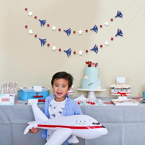 Miniatura 4 de Decoración de fiesta de luchador, graduación militar, pancarta de chorro, jubilación de pilotos, baby shower, decoración de fiesta de cumpleaños