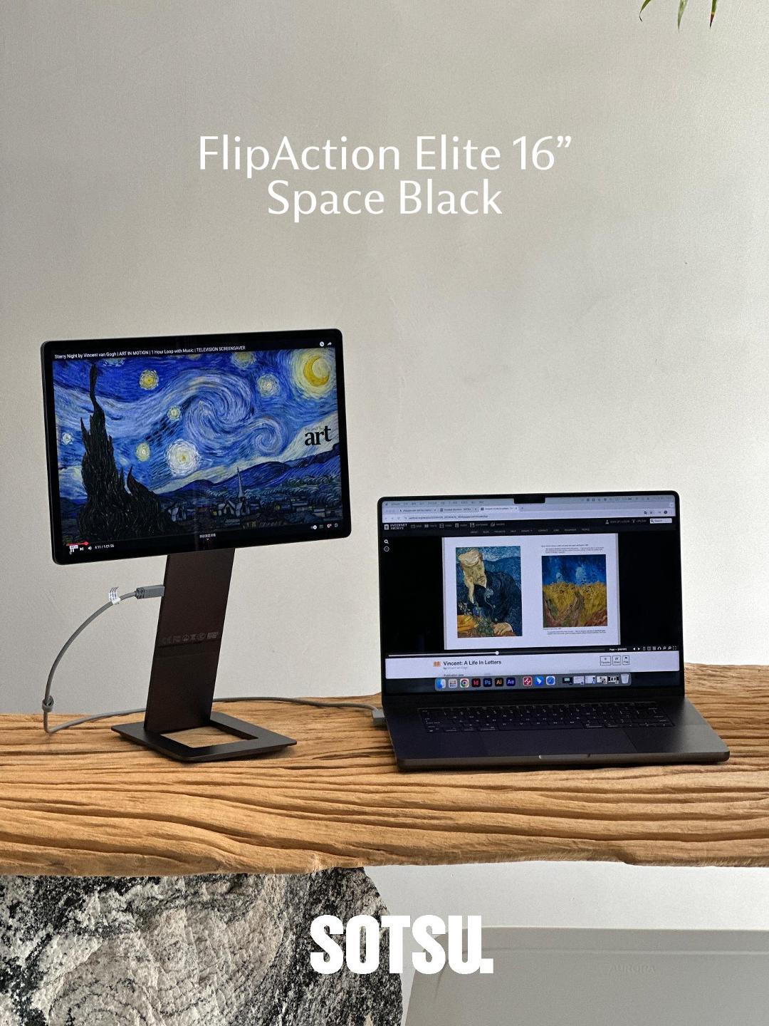 Portable FlipAction Monitor 16インチ Amazon.com: SOTSU FlipAction Pro 16