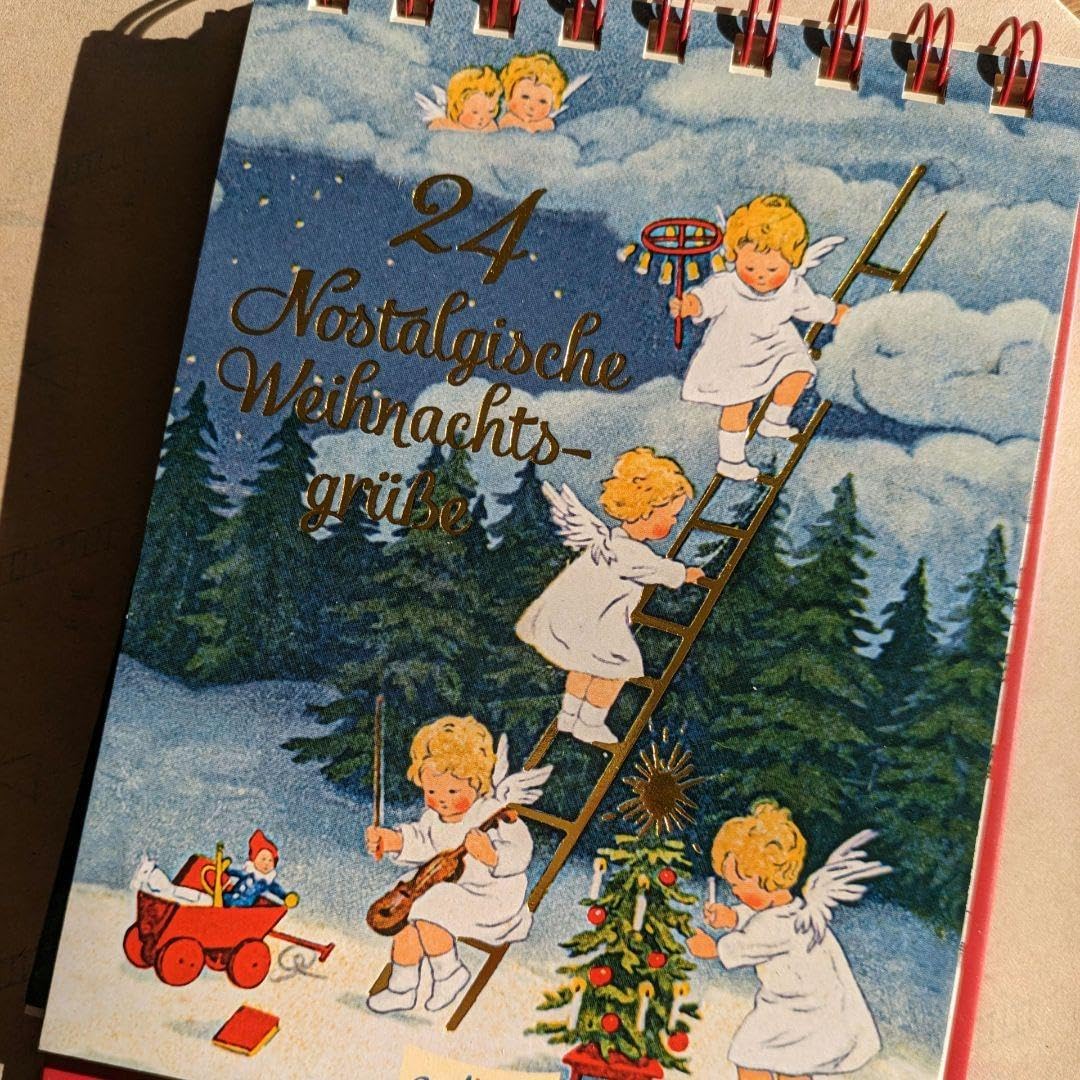 ドイツ製 アドベントカレンダー 回転式自立型 26枚のポストカードにも