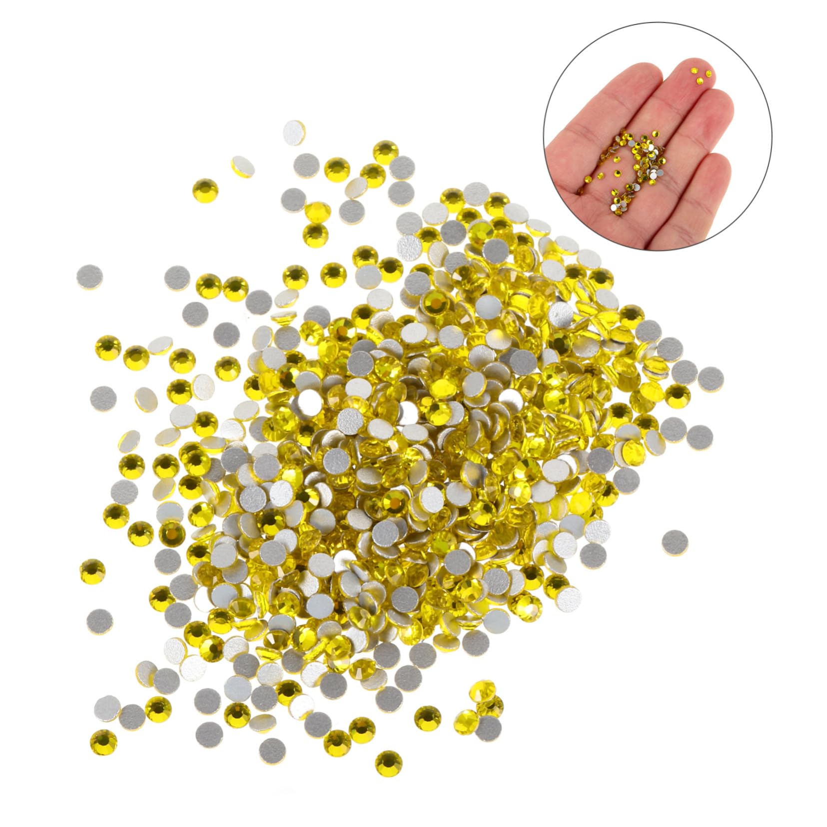 5 Set Di Accessori Per Nail Art Con Strass Flatback Forniture Per Manicure Decorazioni Per Unghie 2880 Pezzi*5
