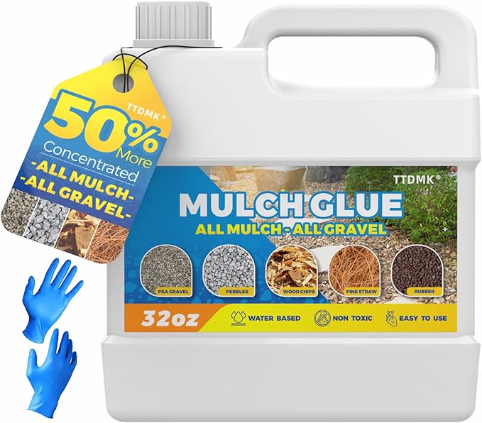 Mulch Glue, Concentrate Mulch Rock Glue, Pea Gravel Glue