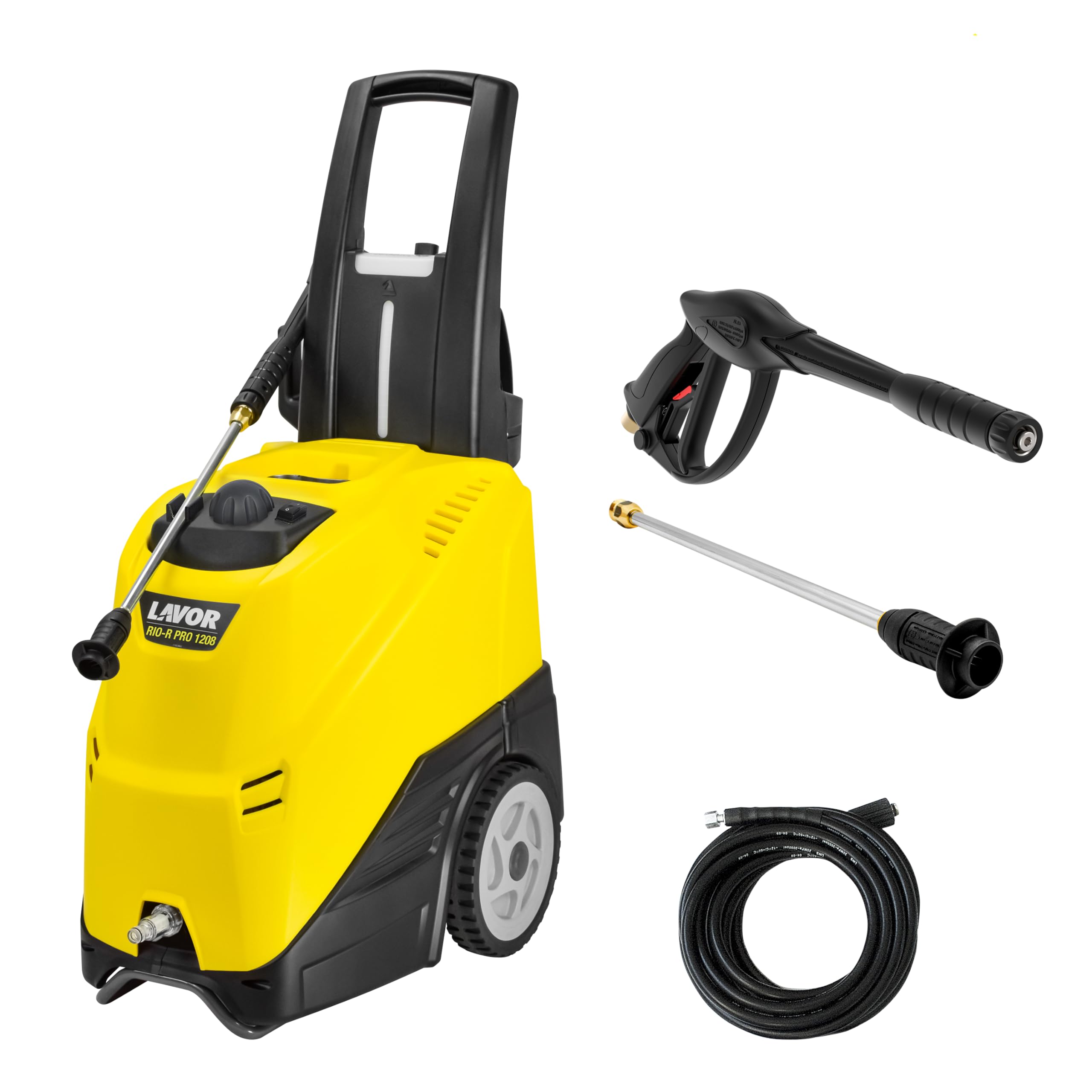Lavor Idropulitrice ad acqua calda e fredda RIO-R PRO 1208 Temperatura max 90°C, Pressione 160 bar max, Portata 450 l/h, Motore 2500W