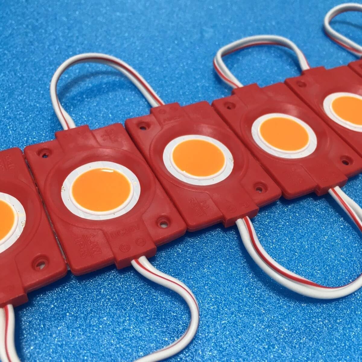 爆光 24V LED シャーシマーカー タイヤ灯 低床4軸 レッド80個セット 超