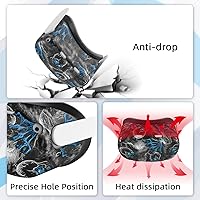 Vista 19 de VR Accessories for Oculus Quest 2, Silicone Face Cover/Controller Grip Cover/VR Shell Cover/Lens Cover/10PCS Disposable Eye Cover are Included in VR