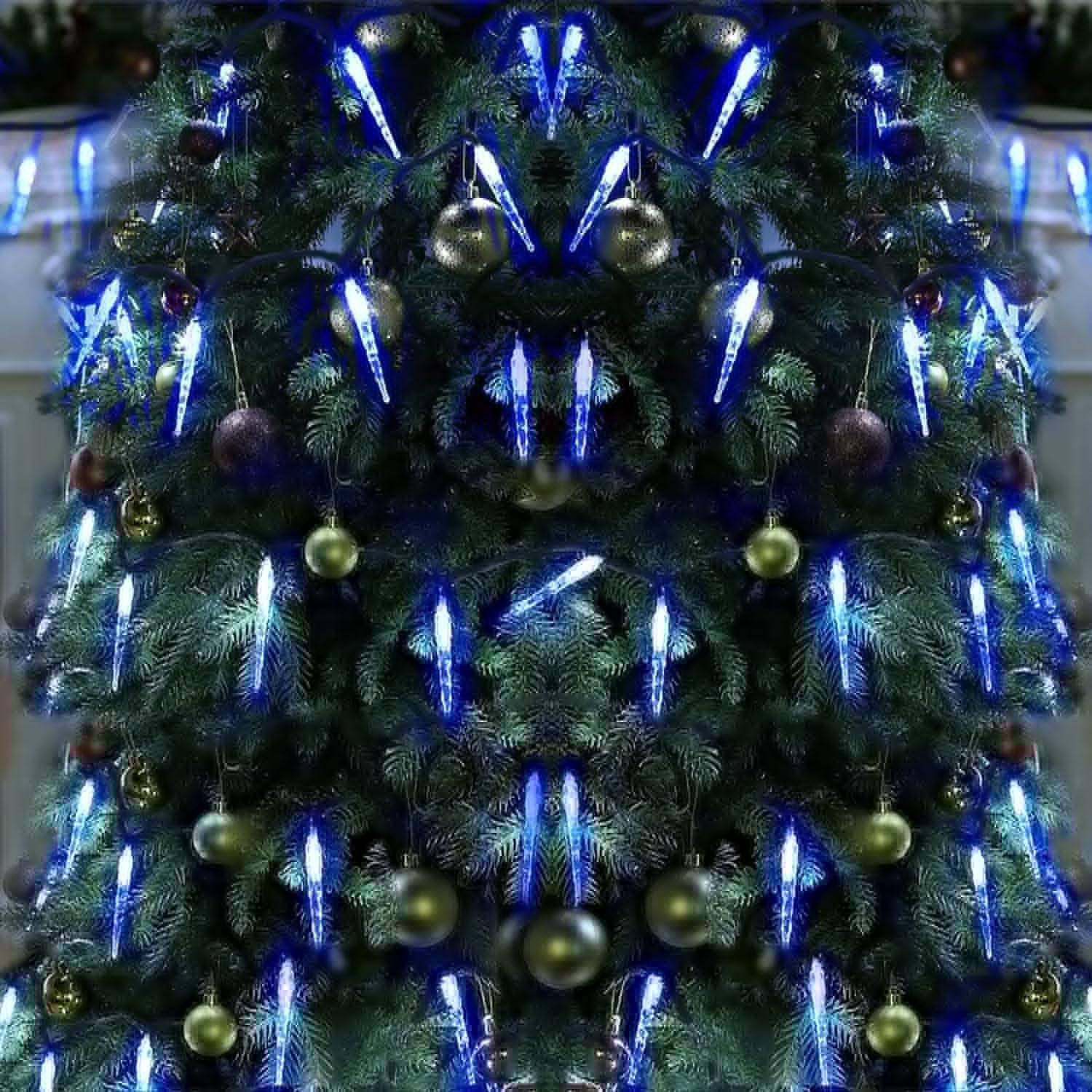 Luces de hadas de carámbanos USB, 10 m, 80 LED, USB, de plástico, cortina de iluminación para jardín, césped, boda, vacaciones, decoración de fiestas en interiores