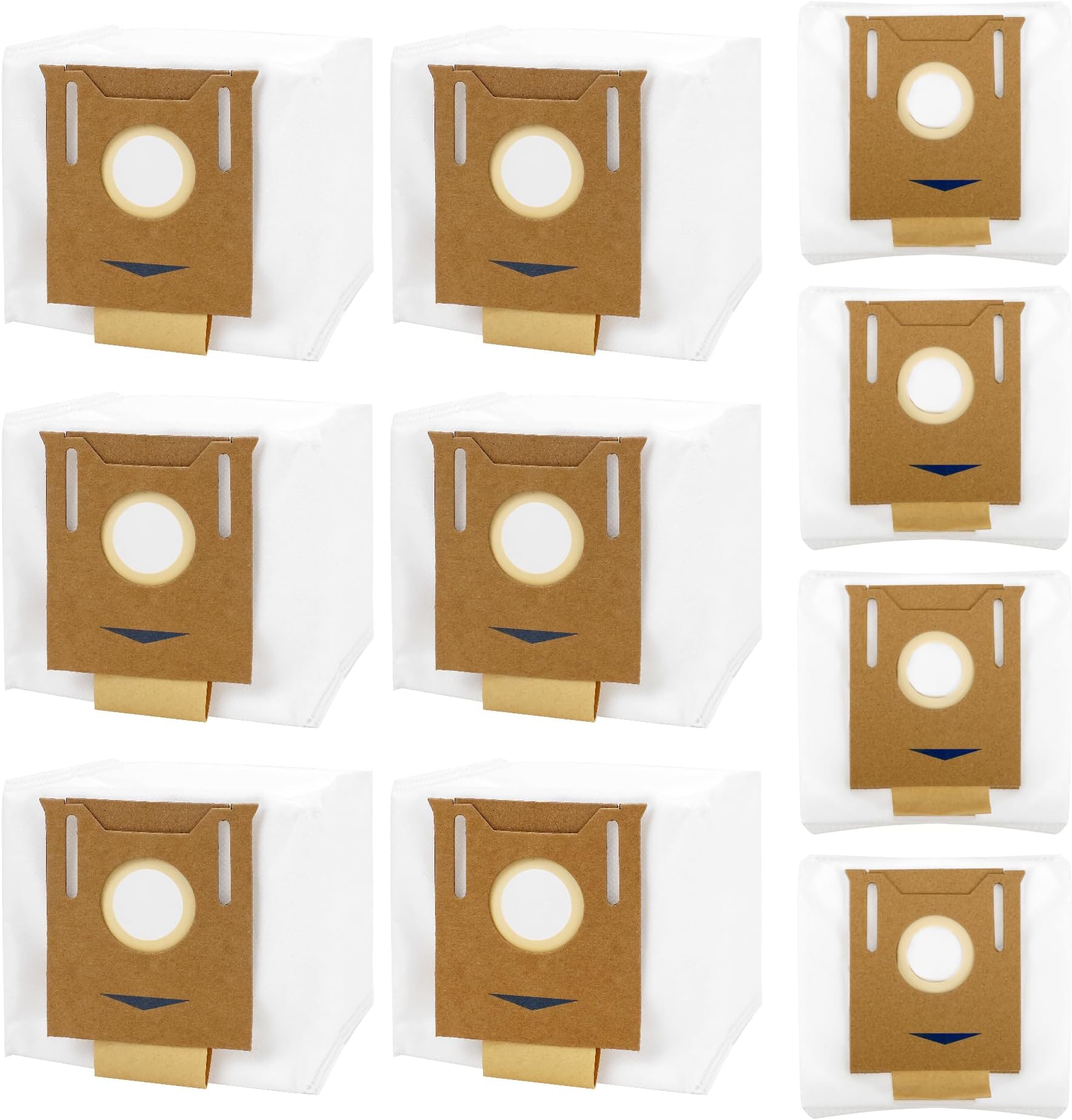 10 Pack T8 Dust bags Compatible with Ecovacs Deebot Ozmo T8, T8+, T8 AIVI, N8 Pro Plus, N8 Pro, DX93, DDX96 Vacuum Cleaner, Fit for Yeedi K781+ Vacuum Bags, 2.5L Auto-Empty Station Garbage Collection