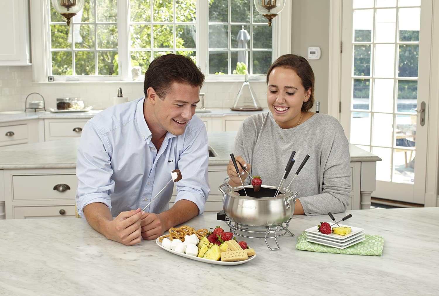 Hot Deals Cuisinart CFO-3SS Electric Fondue Maker, 6.12-Inch x 10.50-Inch x 7.00-Inch, Brushed Stainless