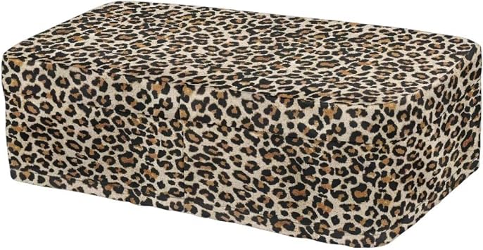 Leopard Print Knee Scooter Pad Cover - Accessories Cushion Cover for Comfort Memory Foam - for Broken Leg Crutch Cart Roller, Injuries, Surgery, Replacement, Universal
