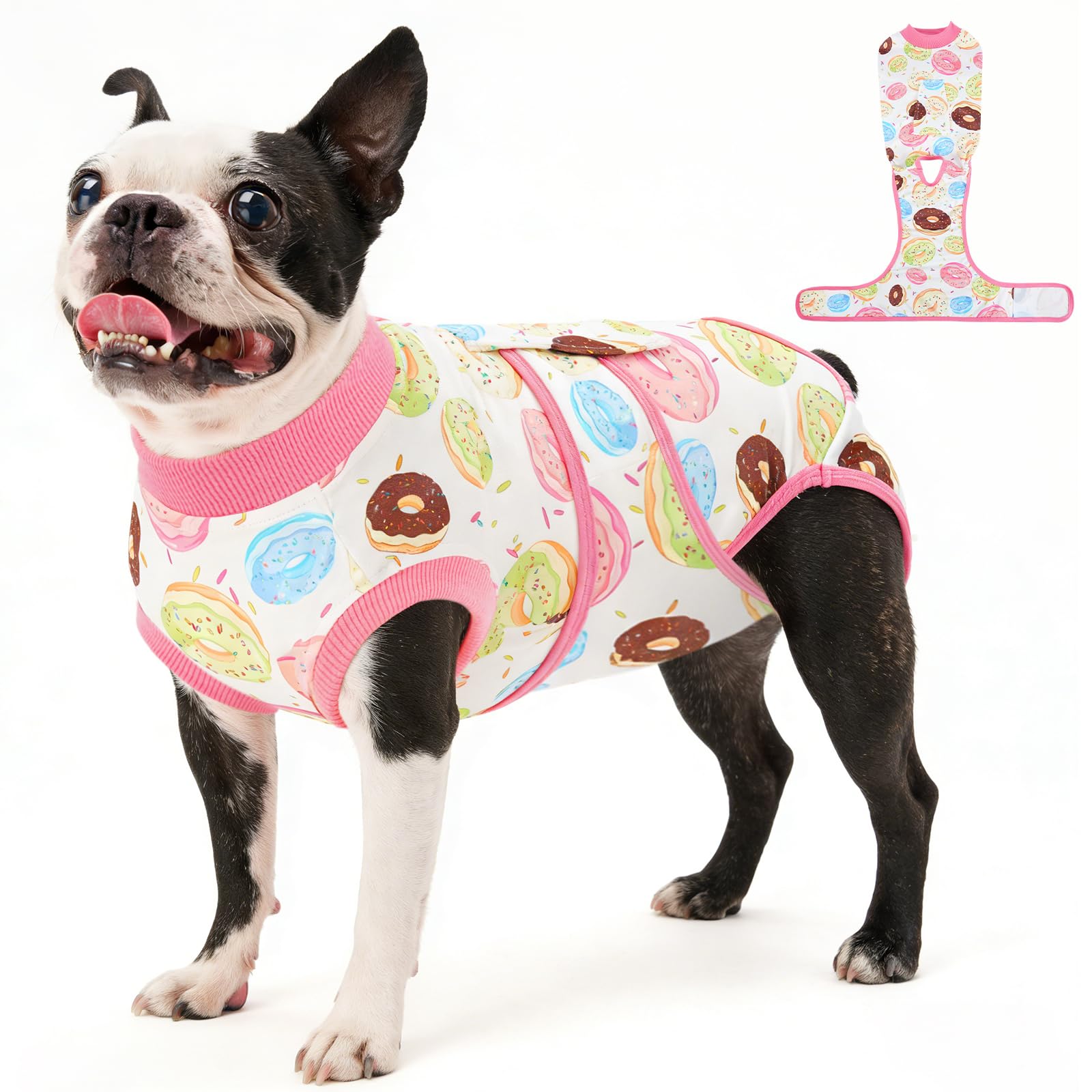 Kuoser Dog Recovery Suit,Dogs Surgical Recovery Suits Female Male, Soft Puppy Post Body Vest, Onesie Doggie Bodysuit after Surgery — image 1