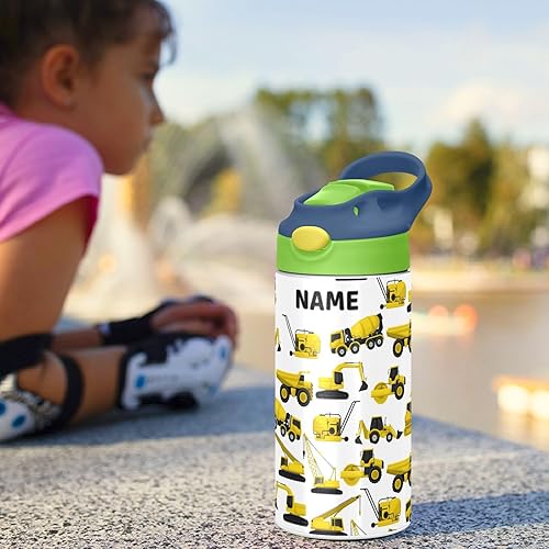 Miniatura 6 de Botella de agua de acero inoxidable para niños, botella de agua aislada al vacío de acero inoxidable de 12 onzas para niños, botellas aisladas al