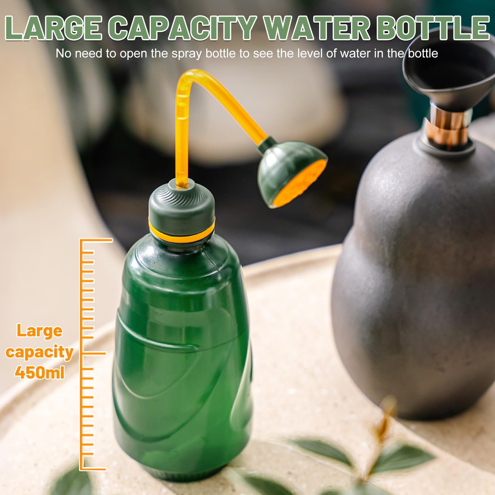 Arrosoir Bleu Pour Semis, Petit Arrosoir à Presser 450 Ml, Deux Modes D' Arrosage, Bouteille De Nettoyage En Plastique Pour Plantes En Intérieur Et En Extérieur