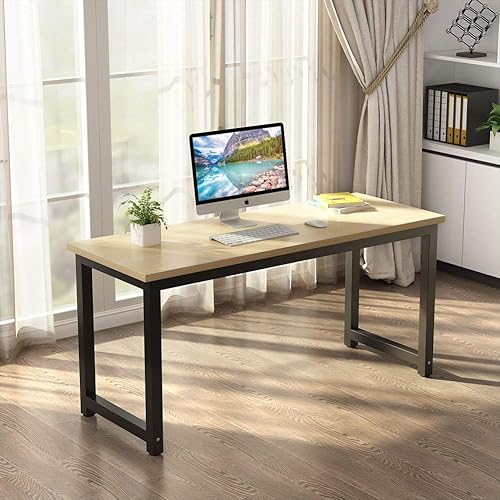 Miniatura 237 de Tribesigns - Escritorio para computadora, escritorio de oficina grande de 63 pulgadas, mesa de estudio, estación de trabajo para oficina en casa,