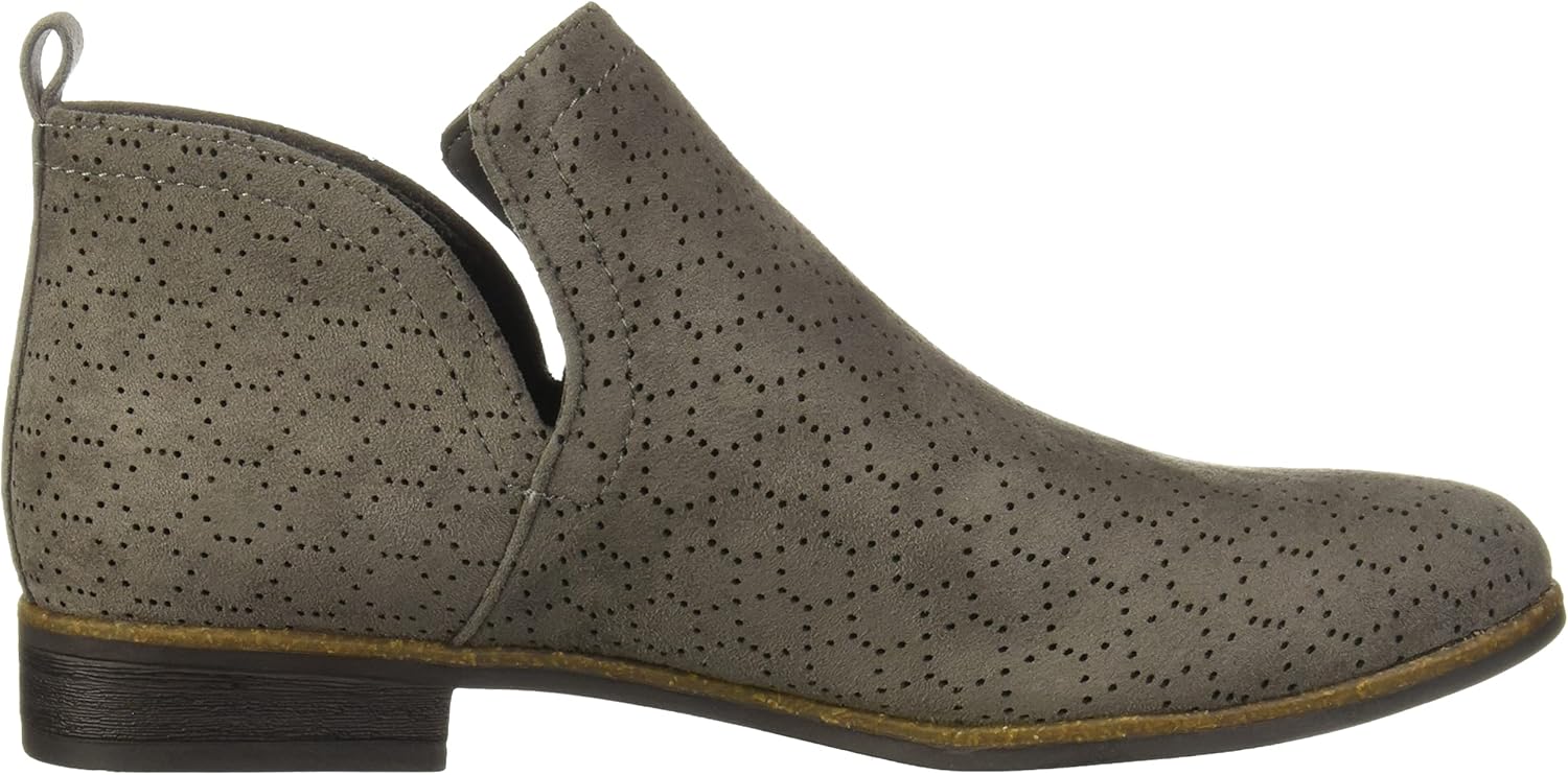 Dr. Scholl's Shoes Women's Rate Ankle Boot, Dark Shadow Grey Perforated Microfiber Suede, 8 US - Image 6