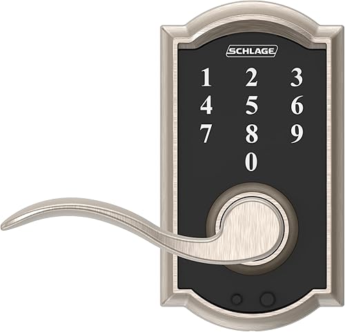 Miniatura 3 de Schlage - Juego de picaporte electrónico Camelot (níquel satinado, FE695CAM619ACC)