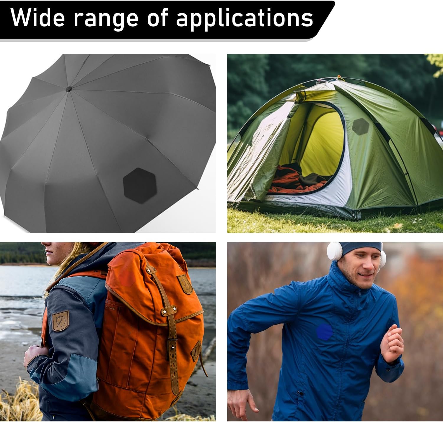 8Pcs Down Jacket Repair Patches, Easy to Use, Pre-Cut, Self-Adhesive, Waterproof, Tear-Resistant Nylon Fabric Patch for Jacket and Garment Patch (Olive Green)