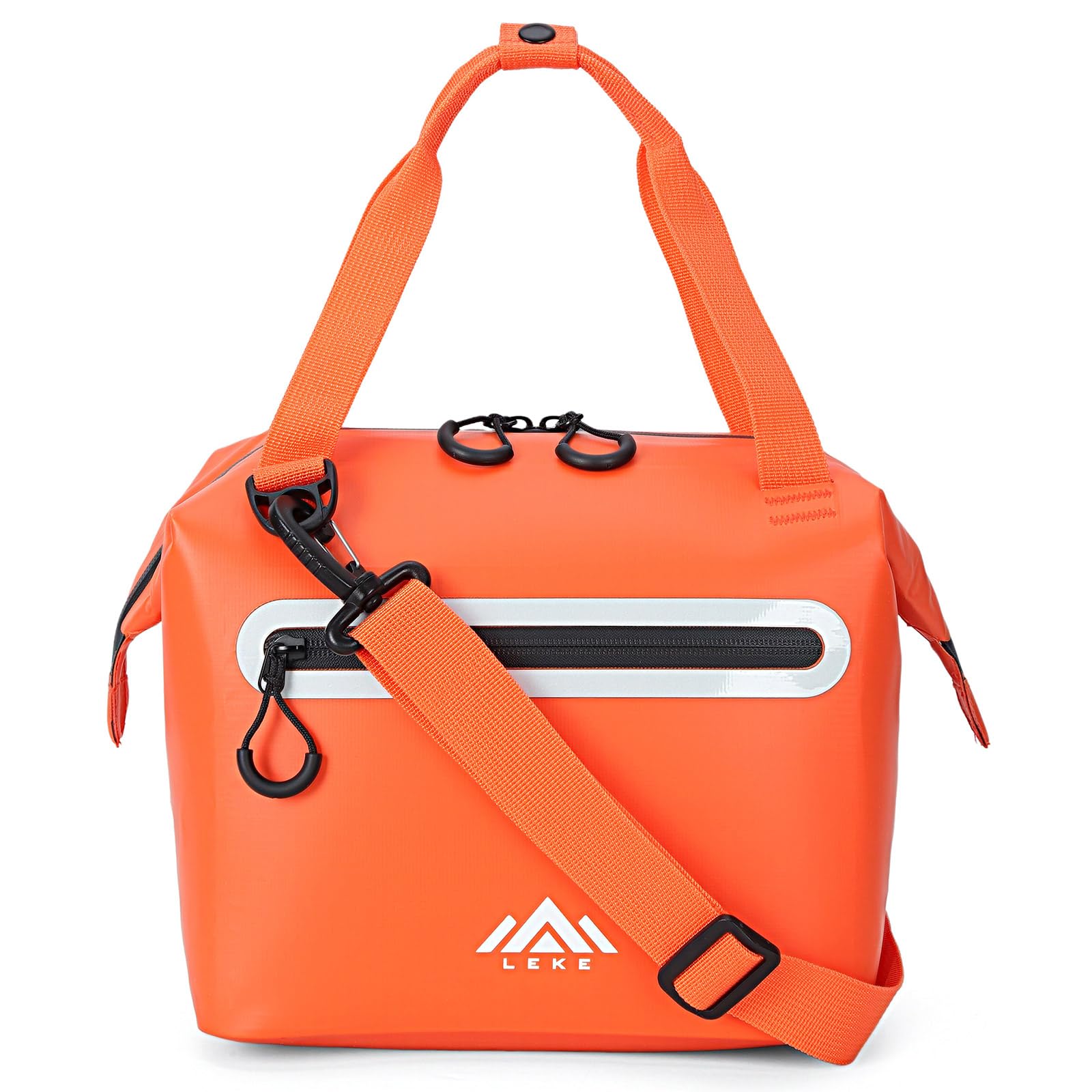 Lekesky Cool Bag 12L Waterproof Leakproof Insulated Cooler Bag (Orange, M)
