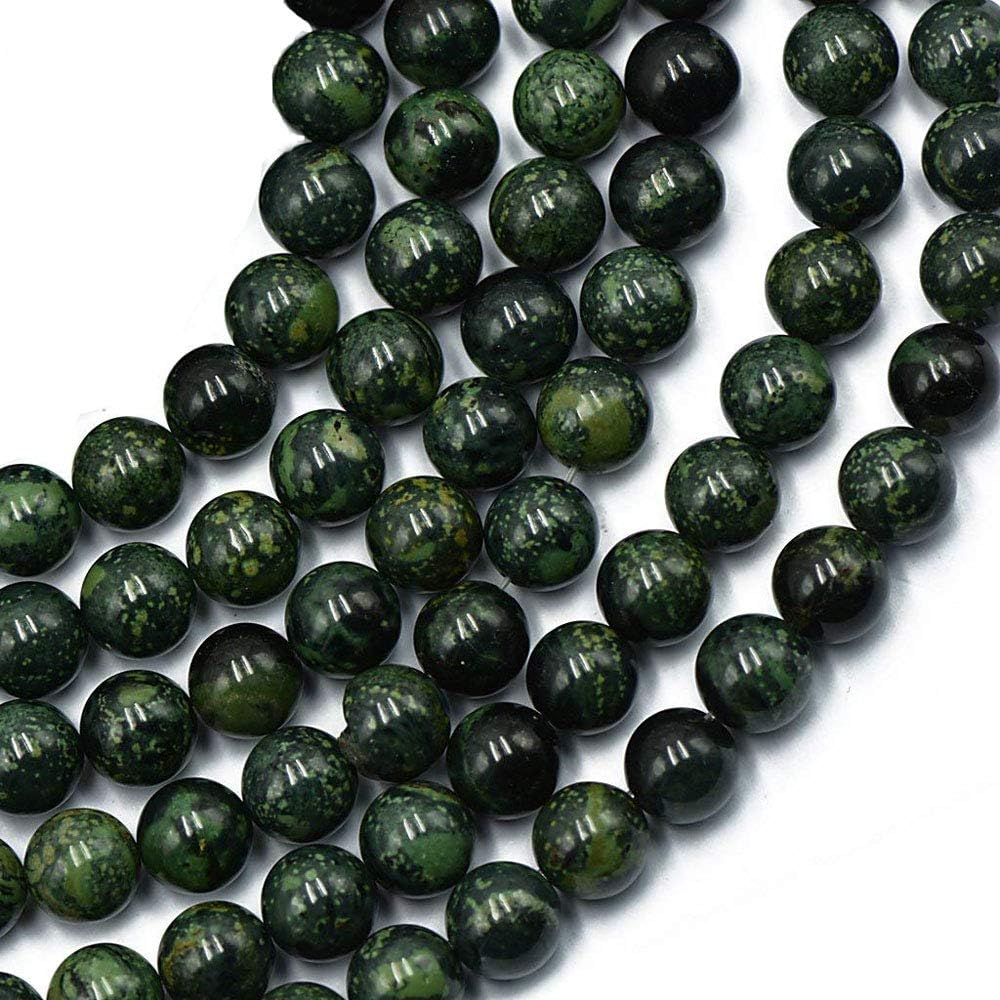 Natural Kambaba Jasper Semi Precious Gemstone Round 8mm Green Stone Beads for Jewelry Making 15 Inches(47-49pcs) - Image 5