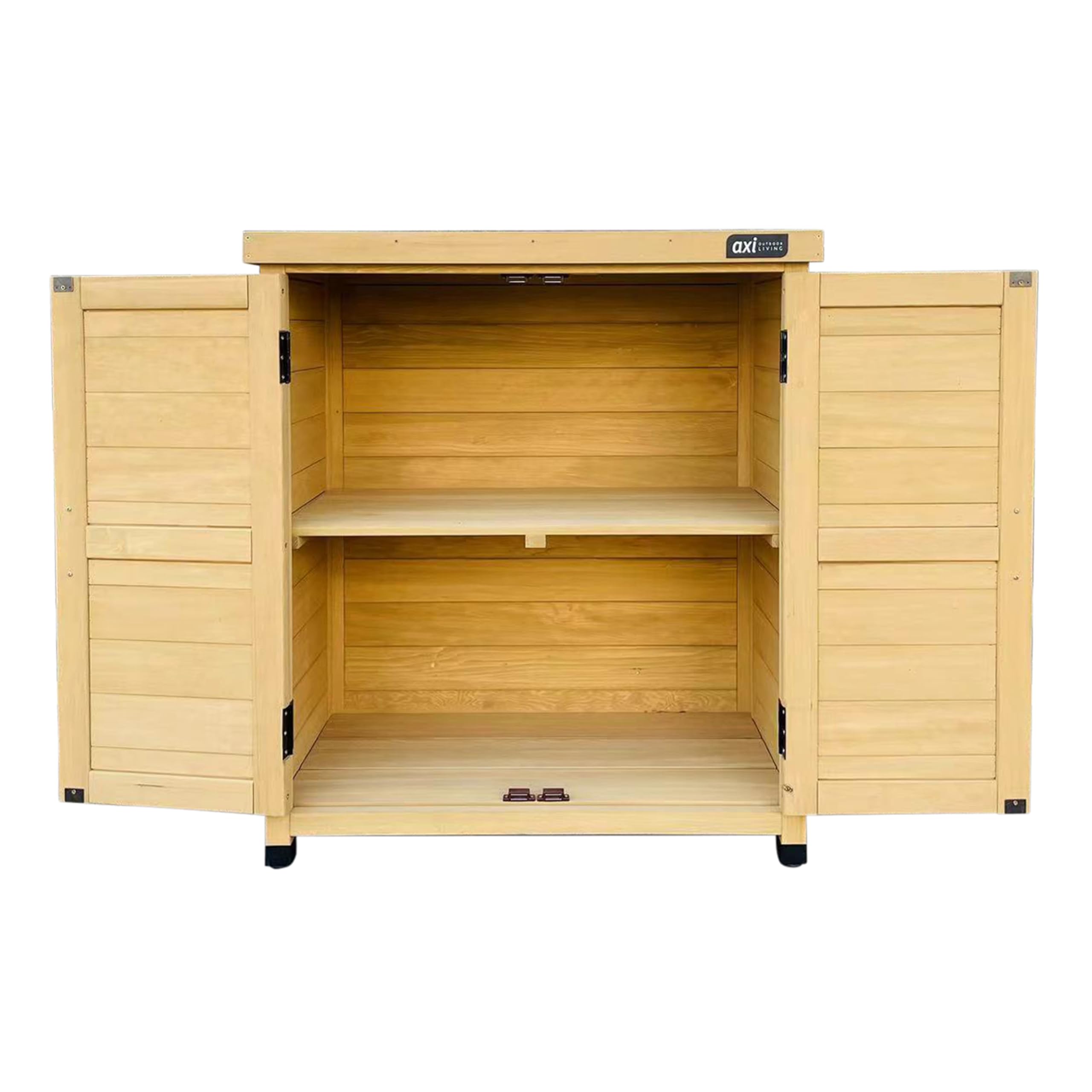 AXI Felix Armadio da Giardino in Legno Beige | Armadio exteriore, Armadio degli Attrezzi con ripiano | 80 x 45 x 93 cm