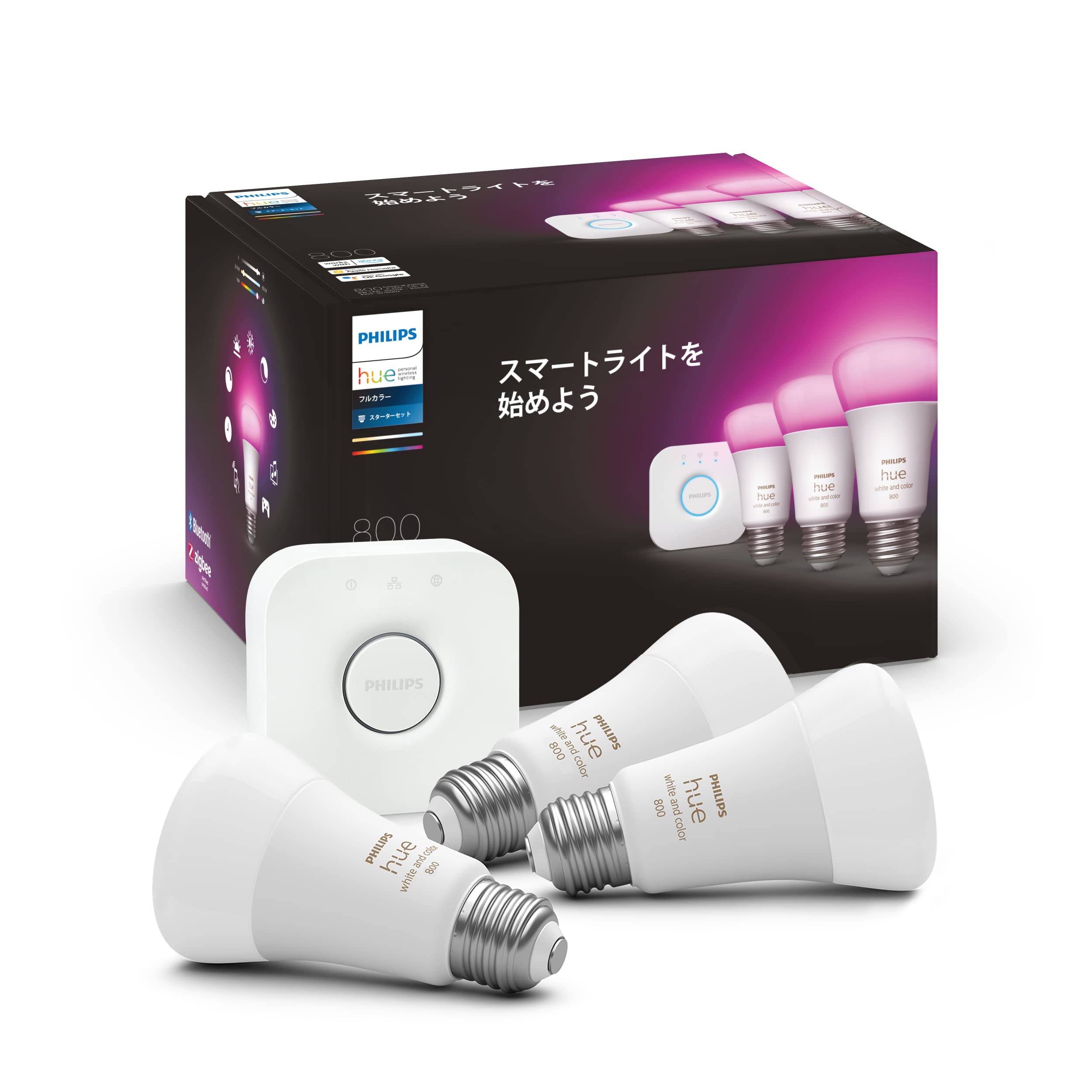 Amazon | Philips Hue(フィリップスヒュー) スマート電球 LED電球 E26