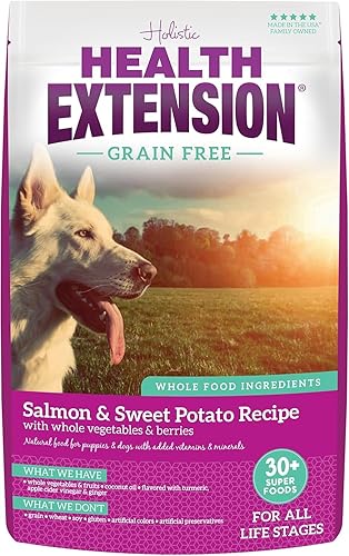Health Extension Alimento seco para perros, alimento natural con vitaminas y minerales añadidos, apto para todos los cachorros, sin granos, receta