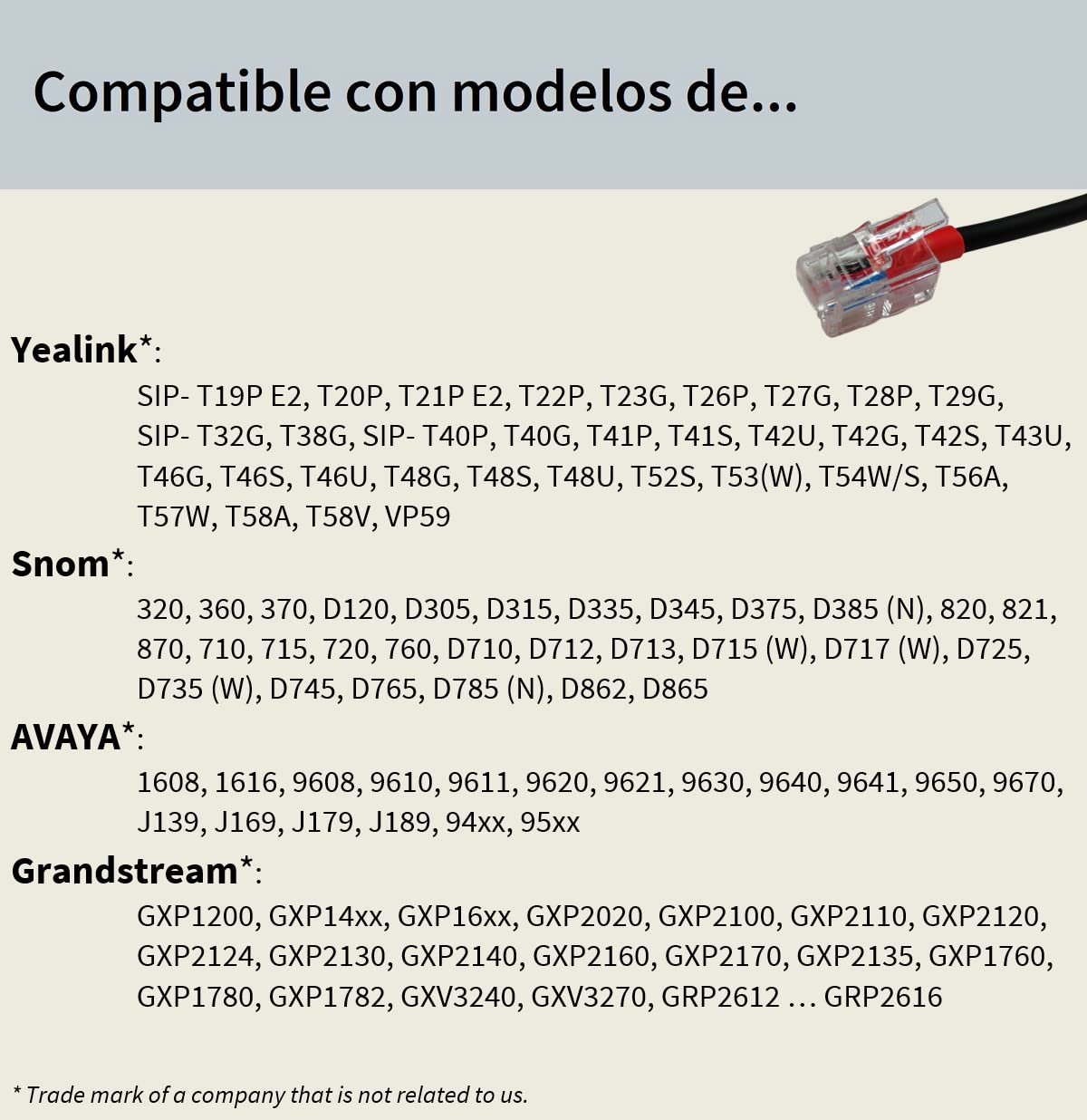GEQUDIO Auriculares adecuados para Yealink, Snom, Avaya y Grandstream teléfono con RJ - Almohadillas de Repuesto para Auriculares - 80 g de Peso (2 Altavoces)