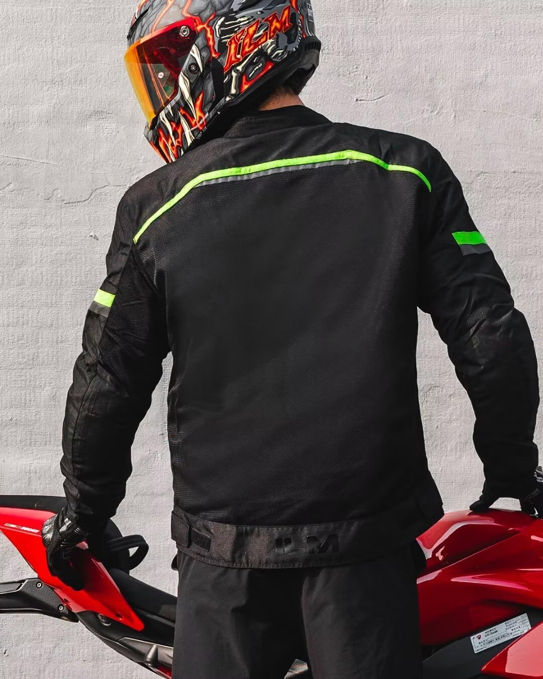 ILM Motorcycle Riding Jacket with Mesh CE Armor and Detachable Thermal Liner Dual Sport All Season for Men Model JAM1 thumbnail