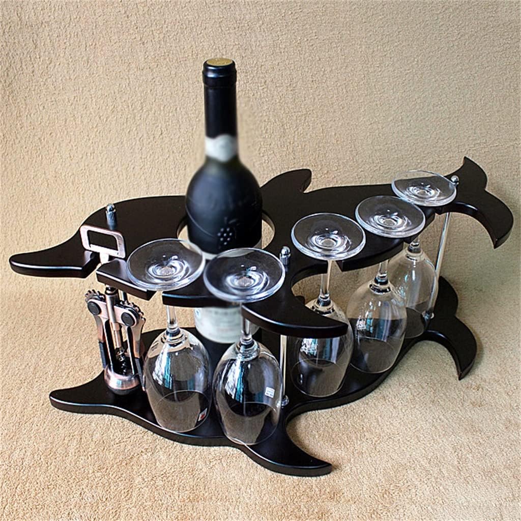Wine Glass Rack Solid Wood Bottle European Home Furnishings