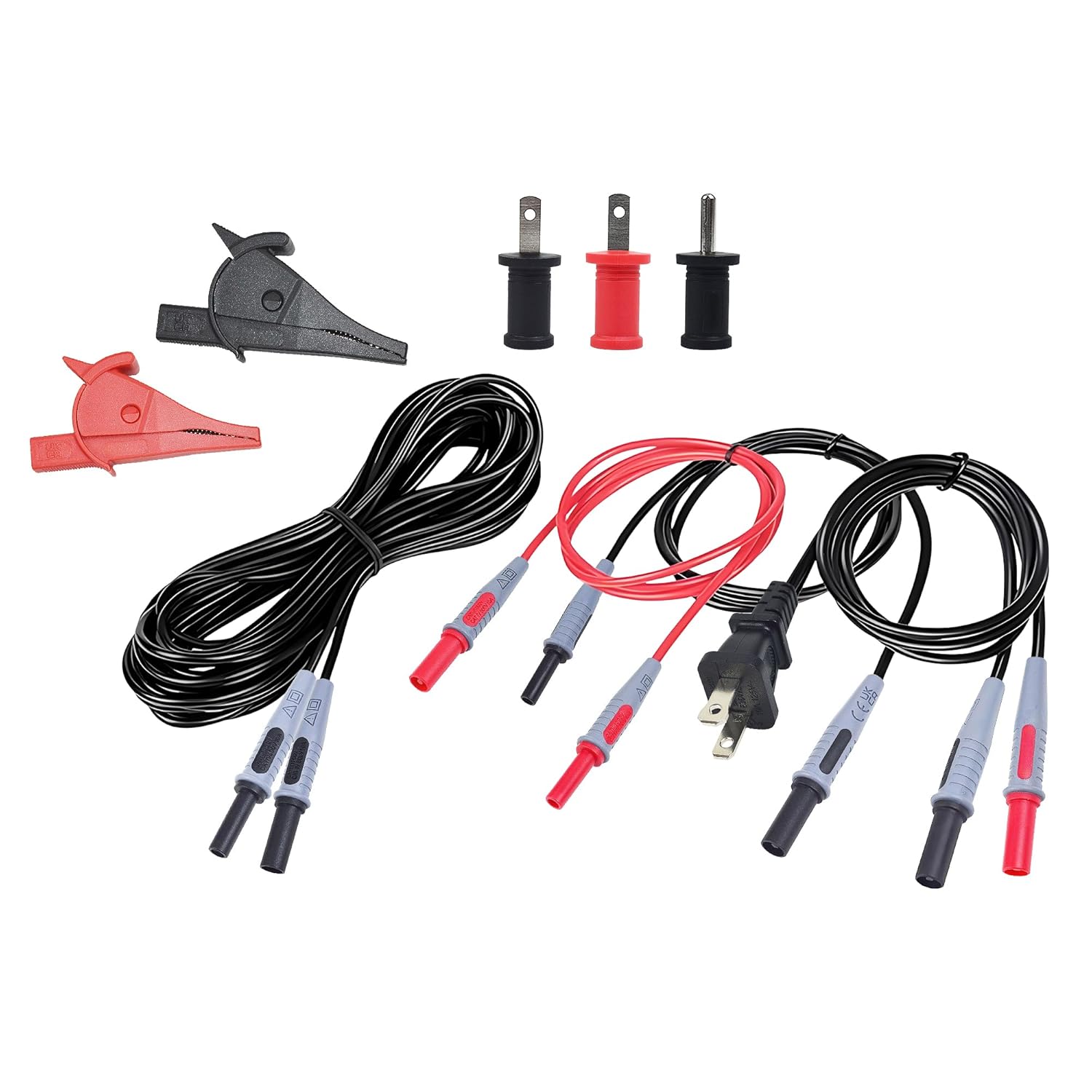 ZIBOO ET450 Accessory Kit,incluidng Lead Adapters,AC Outlet Plug to Banana Plug Attach to Alligator Clips, Outlet Tabs/Prongs, Compatible with Klein Tools ET450 Circuit Breaker Finder