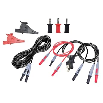ET450 Accessory Kit,incluidng Lead Adapters,AC Outlet Plug to Banana Plug Attach to Alligator Clips, Outlet Tabs/Prongs, Compatible with Klein Tools ET450 Circuit Breaker Finder