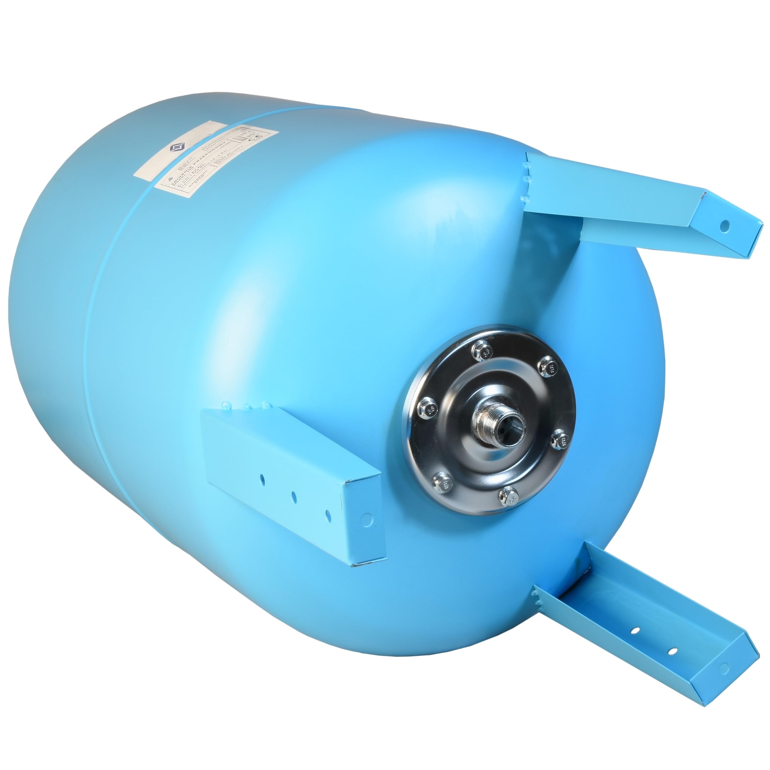 Serbatoio a Pressione 100L - per Impianti Idrici e Sistemi Autoclave - con Membrana EPDM - Vaso di Espansione - per Pompa Domestica Pompa per Pozzo - Attacco da 1" - Acciaio - Verticale 100 Litri