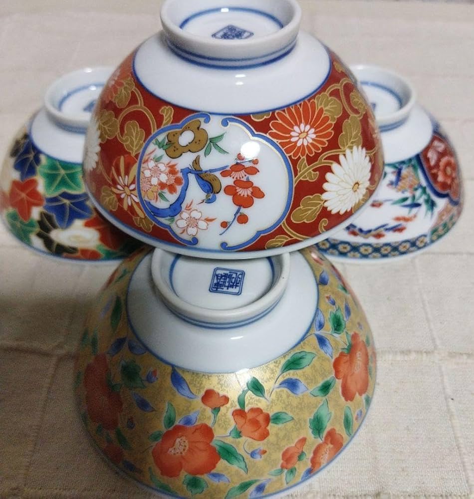 Amazon.co.jp: 有田焼 春雄苑窯 古伊万里 絵変わり お茶碗