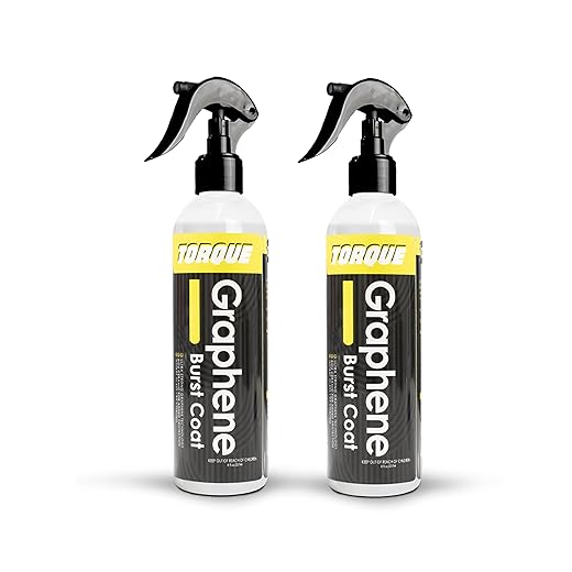 Graphene Burst Coat - Graphene Ceramic Coating Spray - Superior Protection & Showroom Shine - DIY Application in Minutes, Lasts For Over A Year (8 fl. oz (2 Pack))