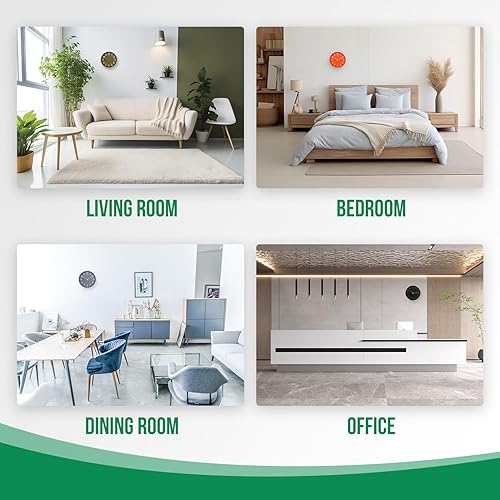 Miniatura 7 de Reloj de pared de 12 pulgadas, moderno, simple, de cuarzo, decorativo, silencioso, funciona con pilas, para sala de estar, dormitorio, cocina,