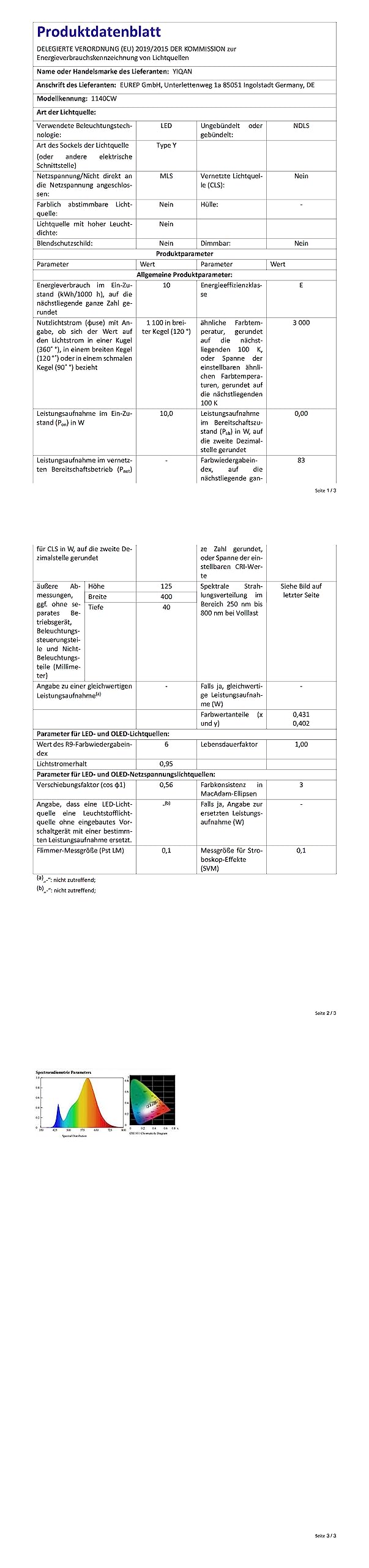 40cm LED Espejo Luz de Baño, Lámpara 10W 700 Lúmenes, 230 Voltios, Luz de Espejo Baño 4000K, Aluminio Completo, 3 en 1, Luz Impermeable IP44
