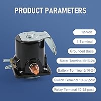 Vista 2 de JDMSPEED Nuevo relé solenoide de arranque SW-3 de repuesto para Ford Jeep Lincoln Mercury 1958-1991 Sustituye a C6AF, C7AF, C3912, C9AF