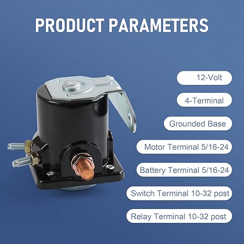 Miniatura 8 de JDMSPEED Nuevo relé solenoide rojo de 12 V de repuesto resistente para Ford Starter Car Truck reemplaza SW3, SNL135, B-6A-11450A, D2AF11450AA,