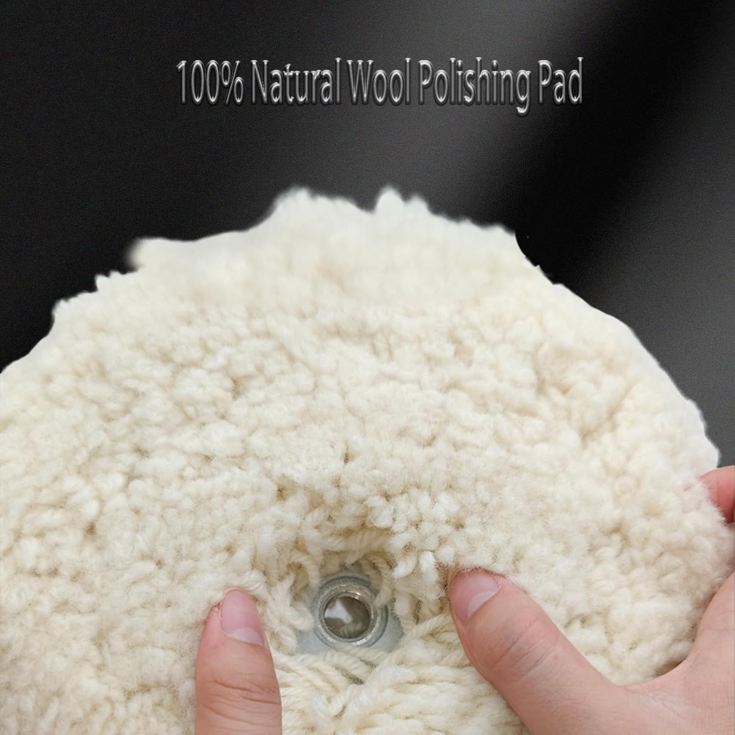 8" Double-Sided Medium-Grit Wool Polishing Pad - Deburring Technology, for Automotive Refinishing & High-Gloss Surfaces - Image 2