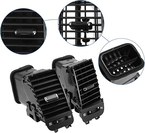 Miniatura 3 de ACROPIX Panel de ventilación de automóvil para tablero central delantero de salida de aire acondicionado para Toyota Land Cruiser Prado 2002-2009,