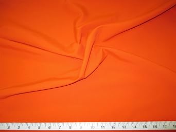 Discount Fabric 2 Ply 100% Nylon Taslan Water Repellent Orange KK41
