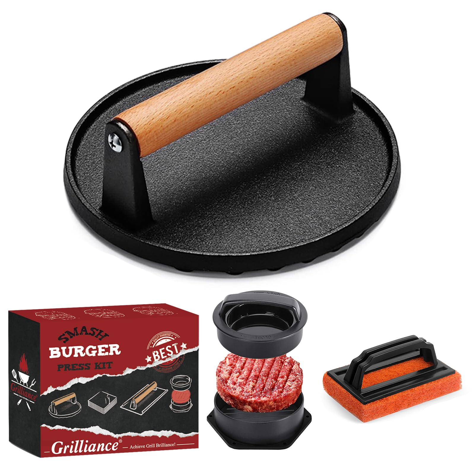 Grilliance Smash Burger Press Kit