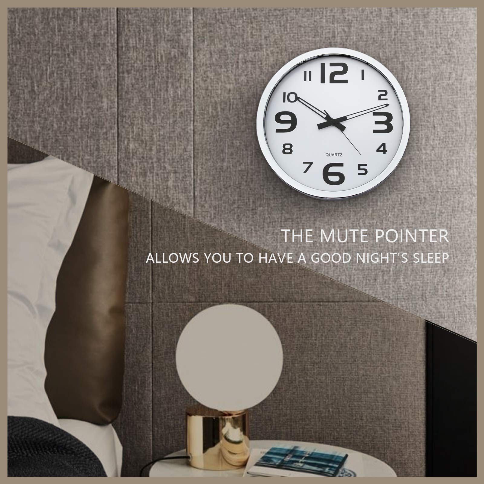 Amazon.co.jp: Ticktock 14インチ サイレント カチッとしないクォーツ