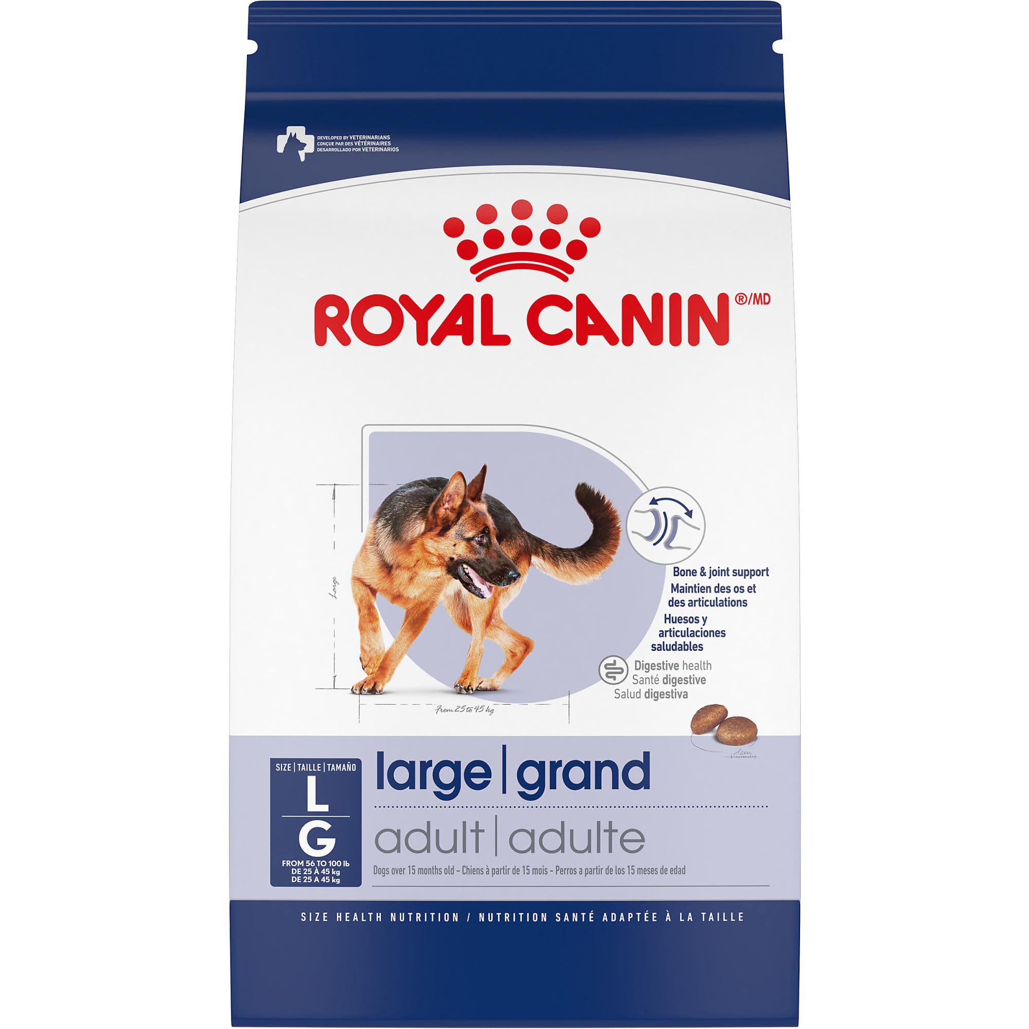 Royal Canin Size Health Nutrition Large Adult Dry Dog Food, 17 lb Bag