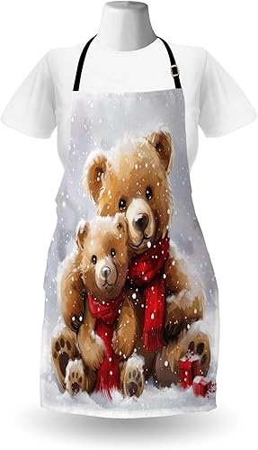 Vista 49 de Ambesonne Delantales multicolor Rubí pálido.