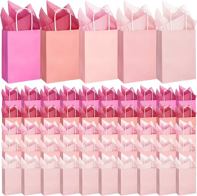 12 Homemade Wedding Favor Ideas That Feel Personal and Warm 42 Kolldenn 50 Set Small Pink Gift Bags with Handle and Tissue Paper 8.27 x...