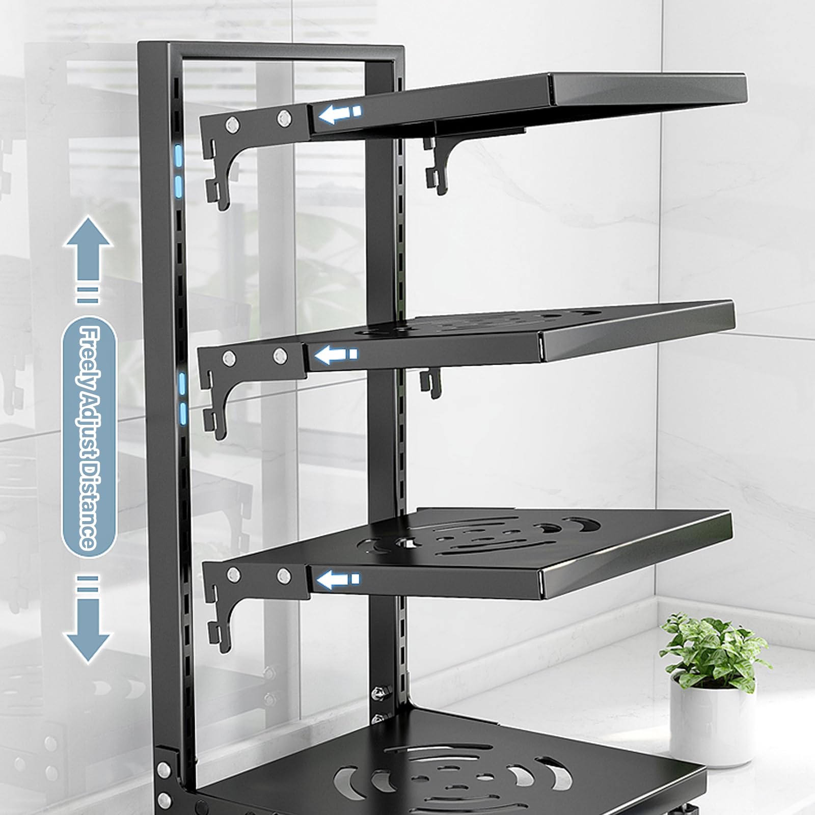 Organizador de ollas y sartenes, organizadores de Rejillas para ollas, Soportes Ajustables para Tapas de ollas y Rejillas para sartenes para organización y Almacenamiento de la Cocina, 2 ca