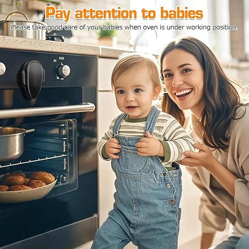 Miniatura 8 de Paquete de 5 + 1 cerradura de puerta para horno, seguridad para niños, cerraduras de perilla de estufa de gas, cerraduras de perilla de horno a