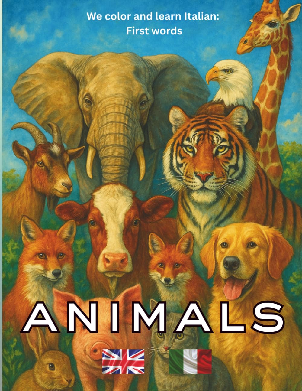 Animals: Color & Learn Italian (Color and Learn: First Words)