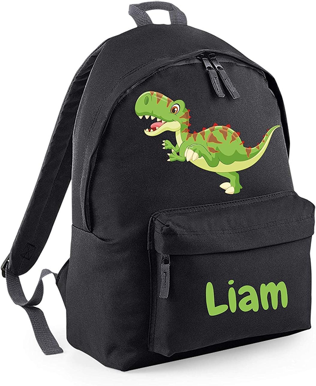 Campus Sports Personalised Backpack, Monster or Dinosaur Design and Any Custom Name, Boys School Bag, Rucksack, Back to School