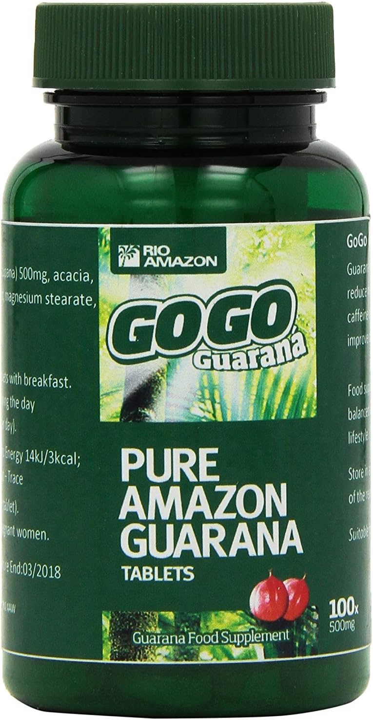 Organic Guarana 500mg x 100 Tablets