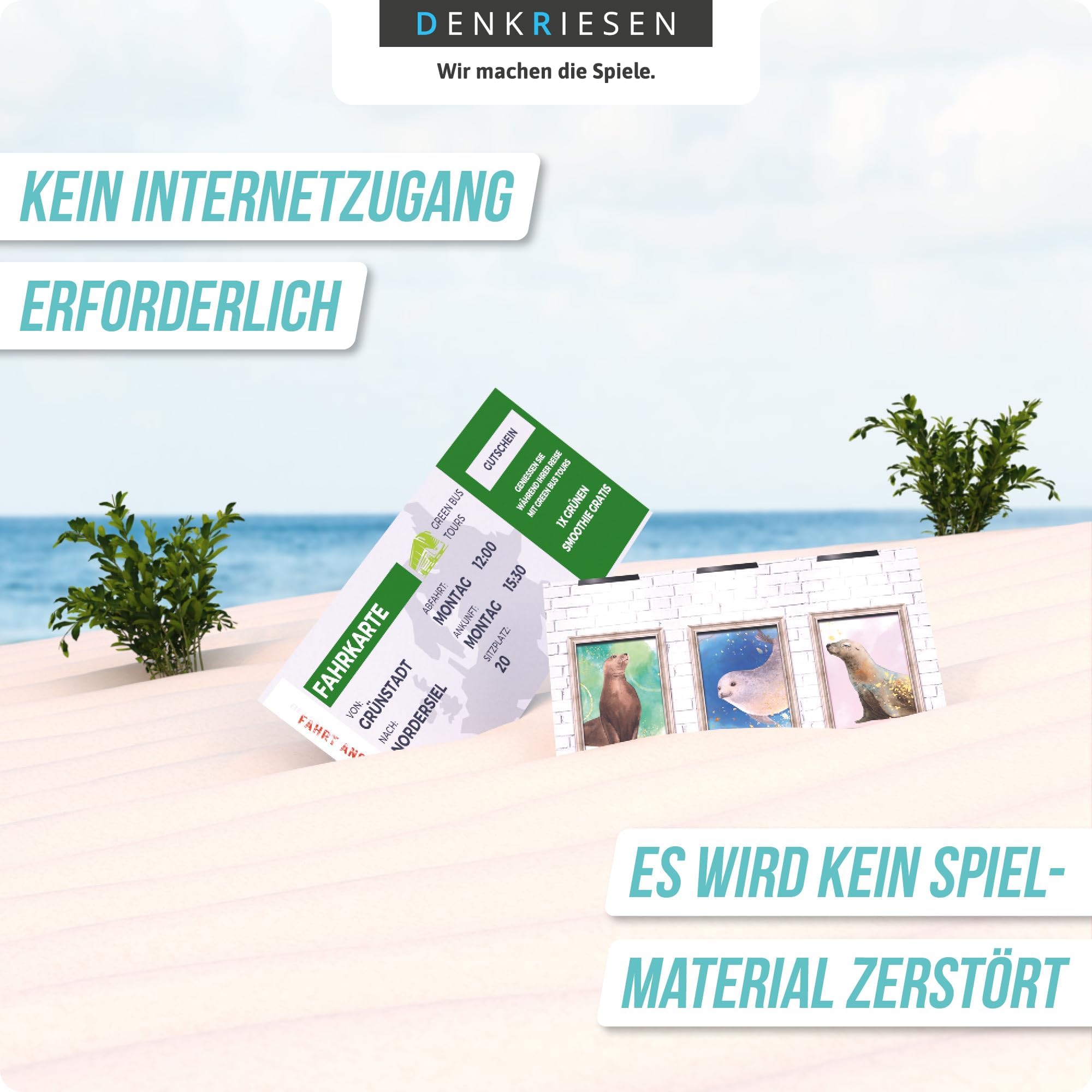 DENKRIESEN Crime Scene Sea Junior Game - Solve A Seal Mystery, For Ages 8+, 1-4 Players - View #8